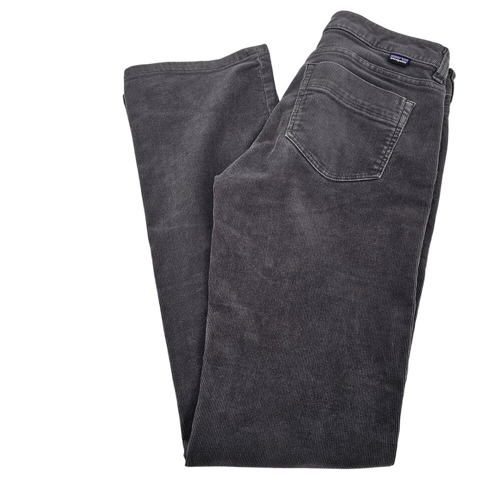 Patagonia Gray Organic Cotton Corduroy Low Rise Straight Pants Size 26 Gorpcore